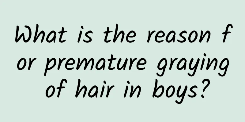 What is the reason for premature graying of hair in boys?