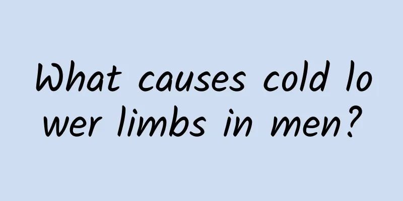What causes cold lower limbs in men?