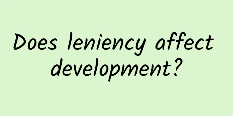 Does leniency affect development?