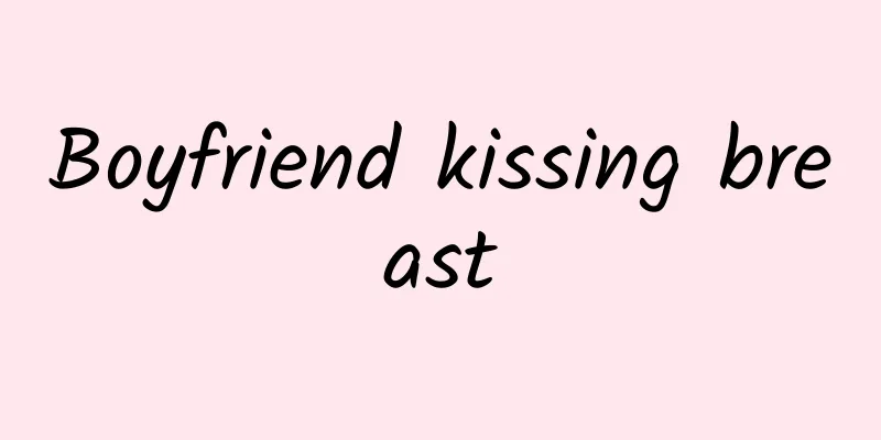 Boyfriend kissing breast