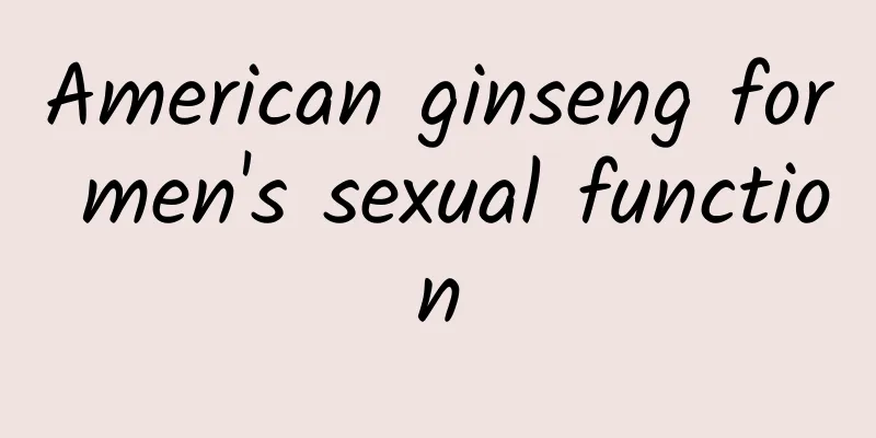 American ginseng for men's sexual function