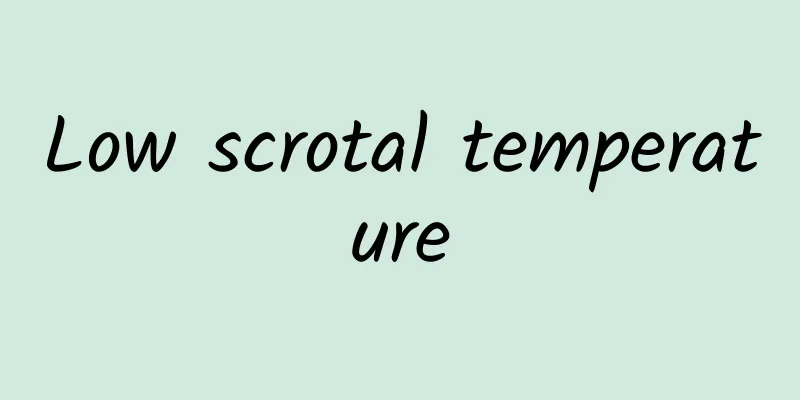 Low scrotal temperature
