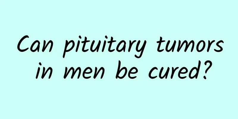 Can pituitary tumors in men be cured?