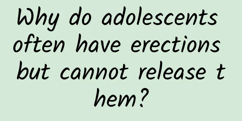 Why do adolescents often have erections but cannot release them?