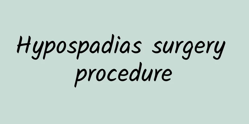 Hypospadias surgery procedure