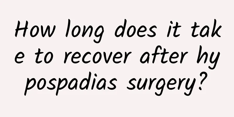 How long does it take to recover after hypospadias surgery?