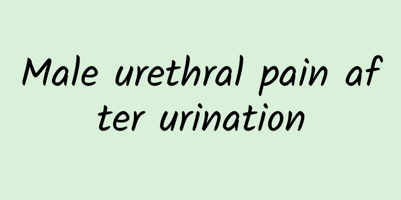 Male urethral pain after urination