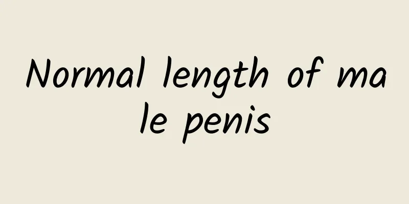 Normal length of male penis