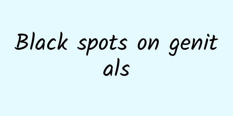 Black spots on genitals