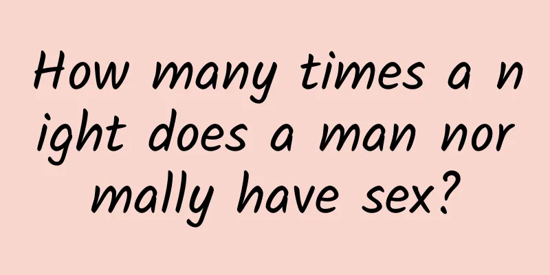 How many times a night does a man normally have sex?