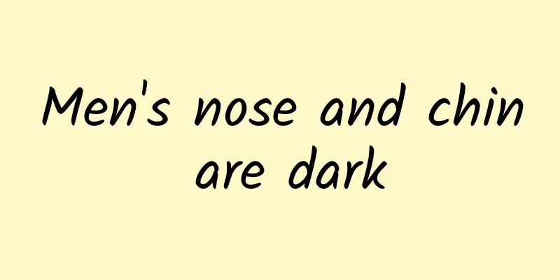 Men's nose and chin are dark