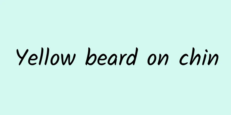 Yellow beard on chin