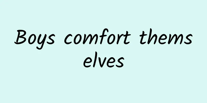 Boys comfort themselves