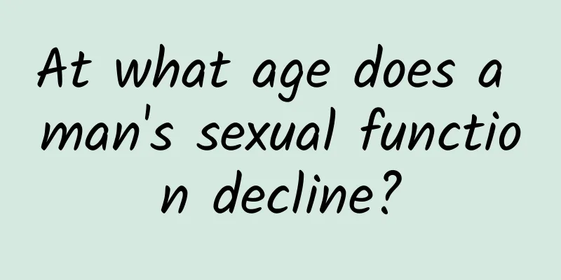 At what age does a man's sexual function decline?