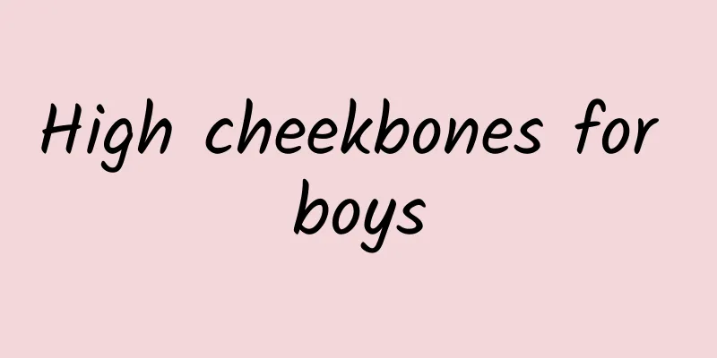 High cheekbones for boys