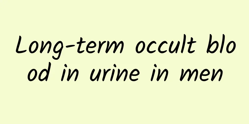 Long-term occult blood in urine in men