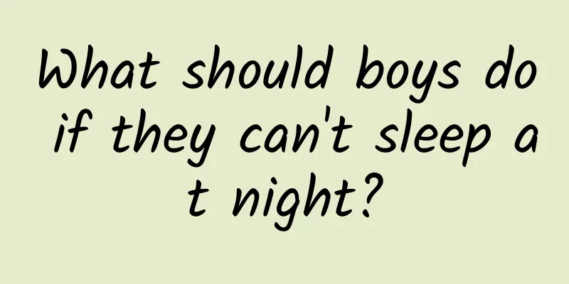 What should boys do if they can't sleep at night?