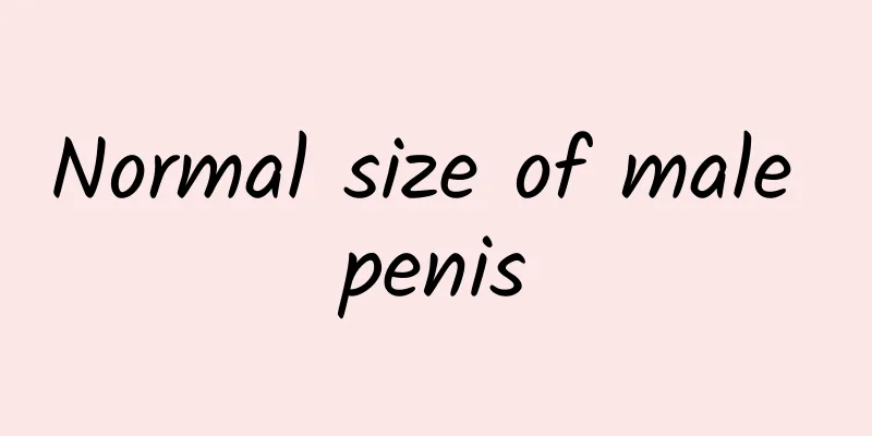 Normal size of male penis