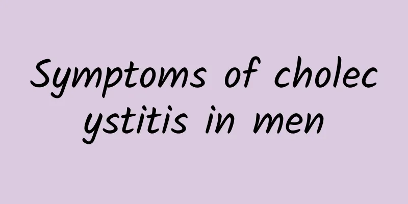 Symptoms of cholecystitis in men