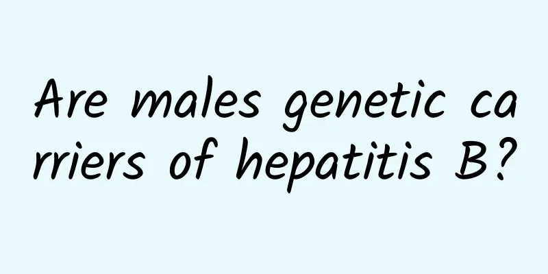 Are males genetic carriers of hepatitis B?