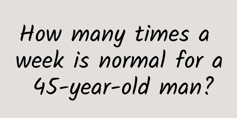How many times a week is normal for a 45-year-old man?
