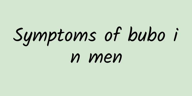 Symptoms of bubo in men