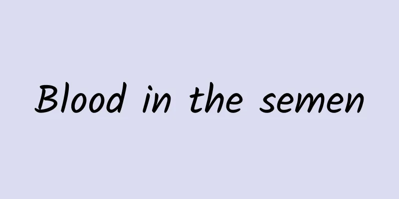 Blood in the semen