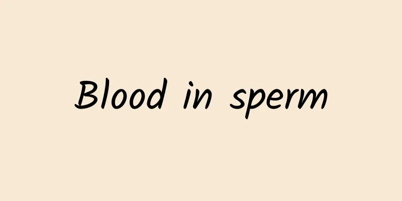 Blood in sperm