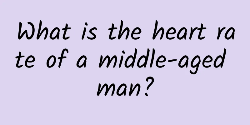 What is the heart rate of a middle-aged man?