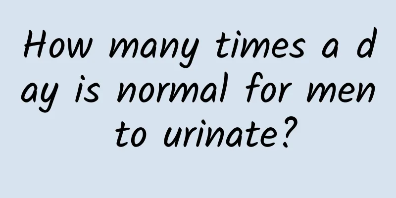 How many times a day is normal for men to urinate?