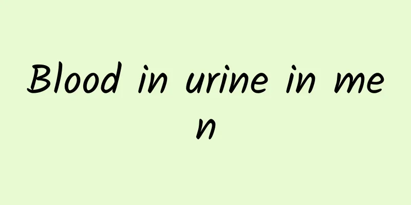 Blood in urine in men