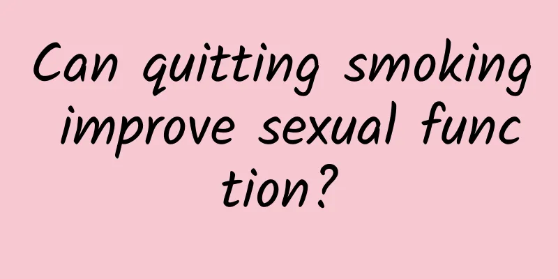 Can quitting smoking improve sexual function?