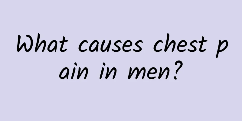 What causes chest pain in men?