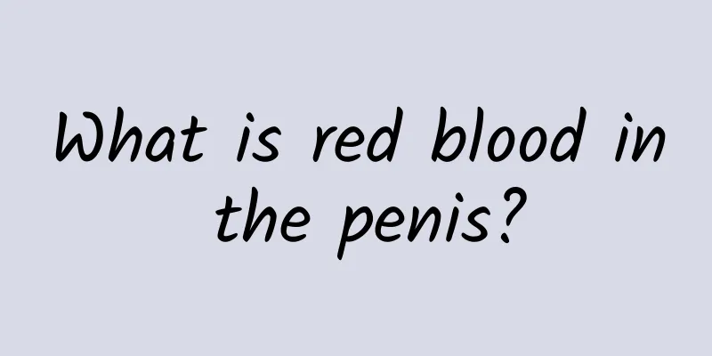 What is red blood in the penis?