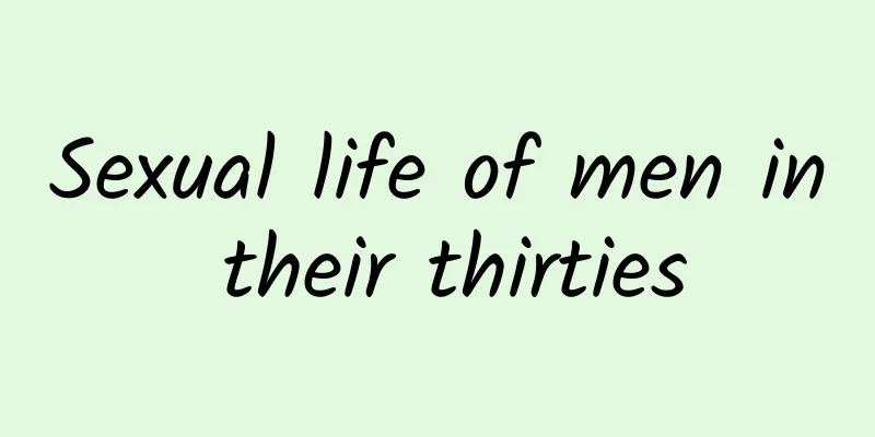 Sexual life of men in their thirties