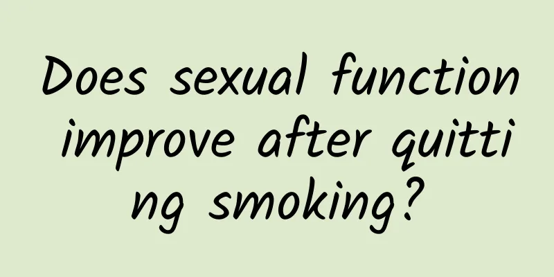Does sexual function improve after quitting smoking?