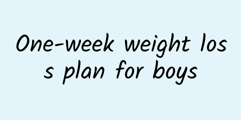 One-week weight loss plan for boys