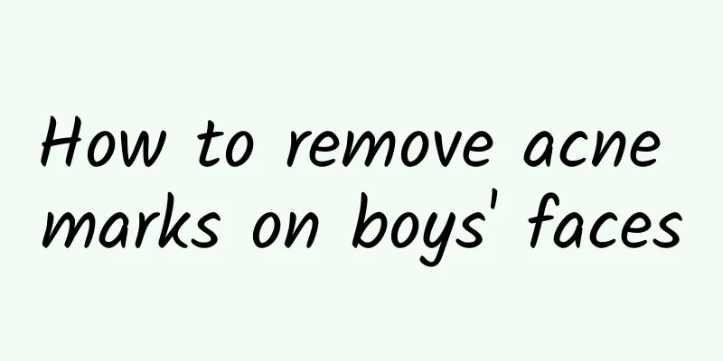 How to remove acne marks on boys' faces