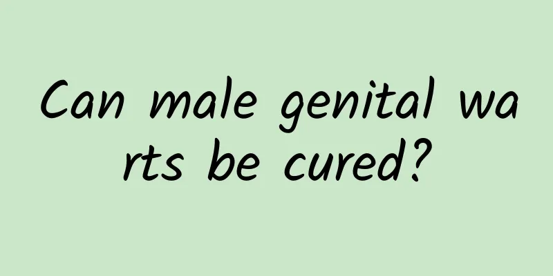 Can male genital warts be cured?