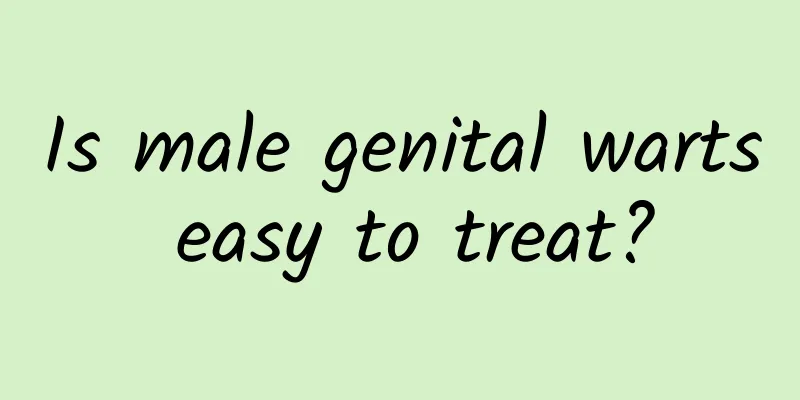 Is male genital warts easy to treat?