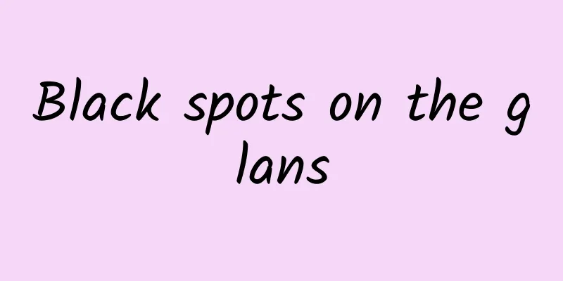 Black spots on the glans