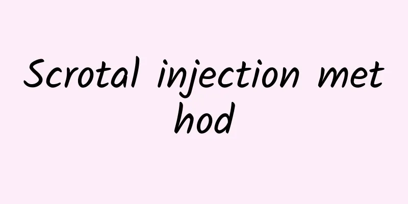 Scrotal injection method