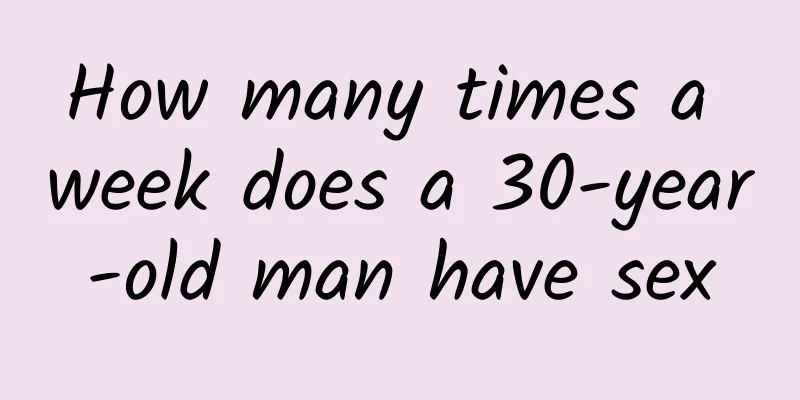 How many times a week does a 30-year-old man have sex