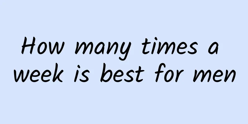 How many times a week is best for men