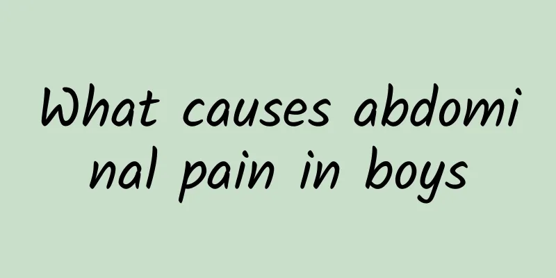 What causes abdominal pain in boys