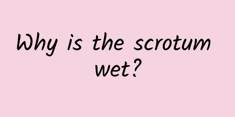 Why is the scrotum wet?