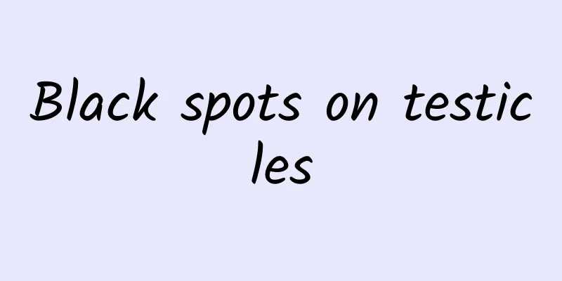 Black spots on testicles