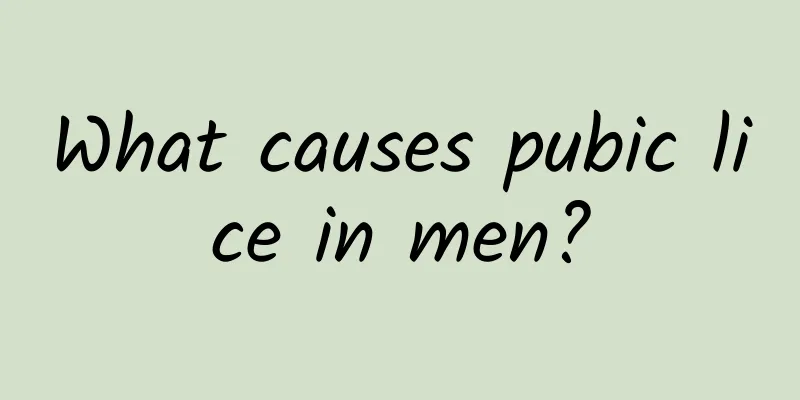 What causes pubic lice in men?