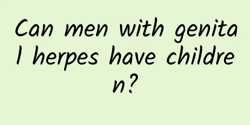 Can men with genital herpes have children?