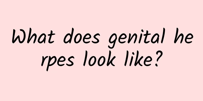 What does genital herpes look like?